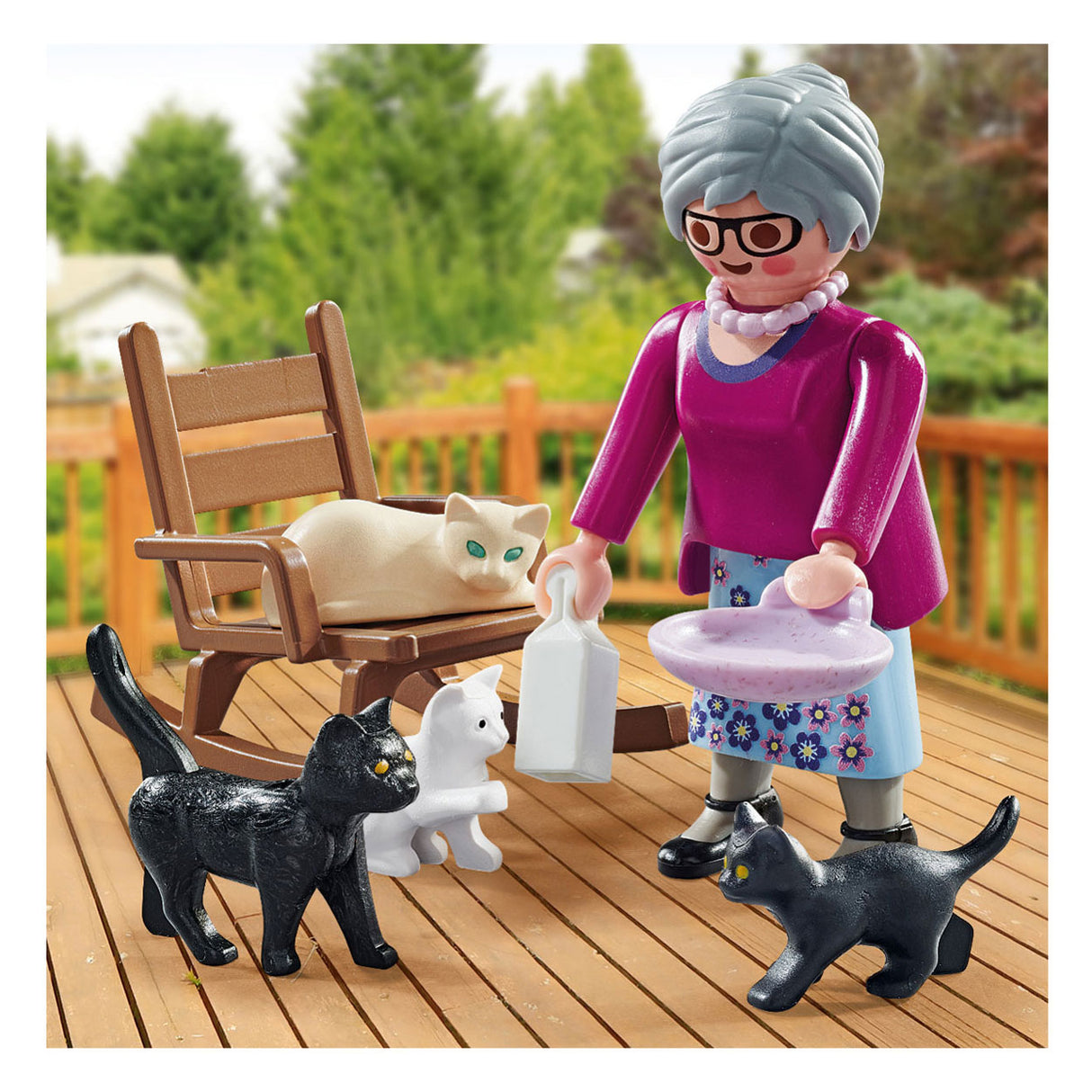 Playmobil Specials nonna con gatti 71172