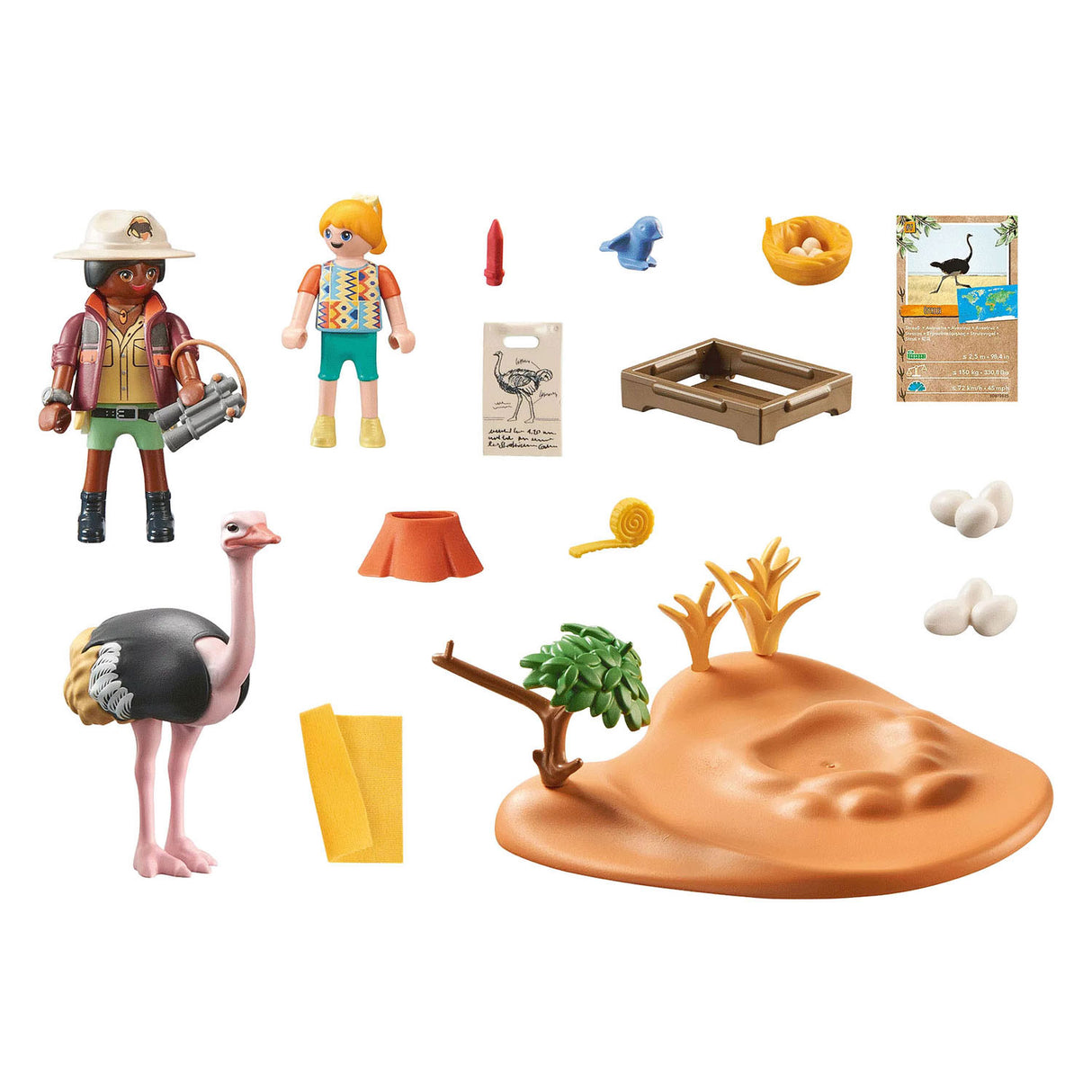 Playmobil Wiltopia Besøg Papa Ostrich 71296