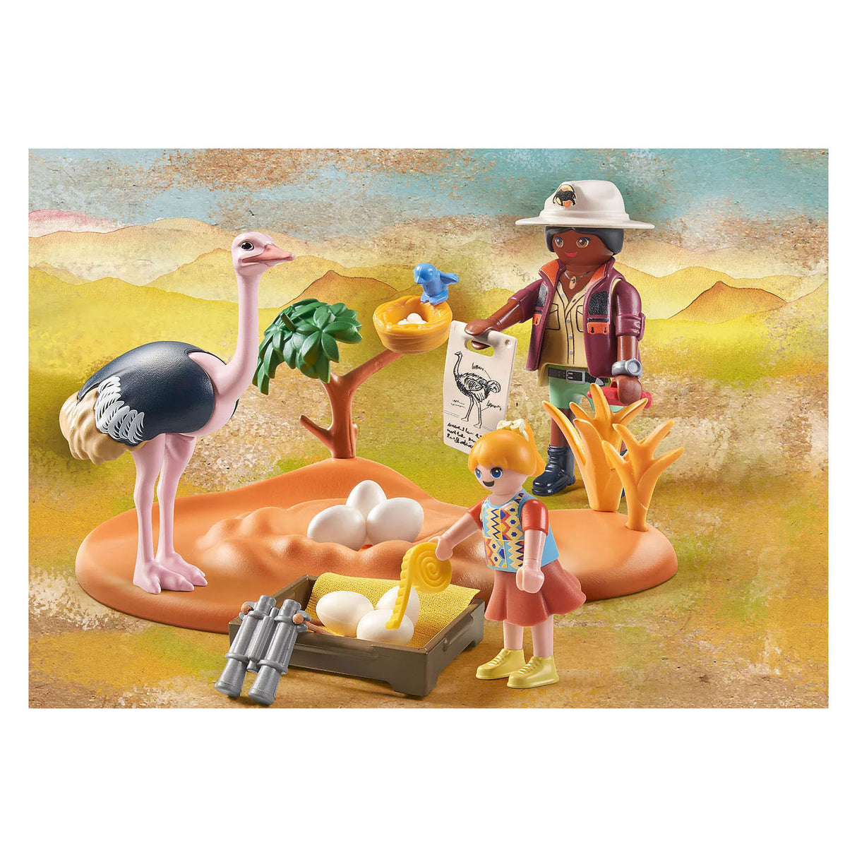 Playmobil Wiltopia Besøg Papa Ostrich 71296