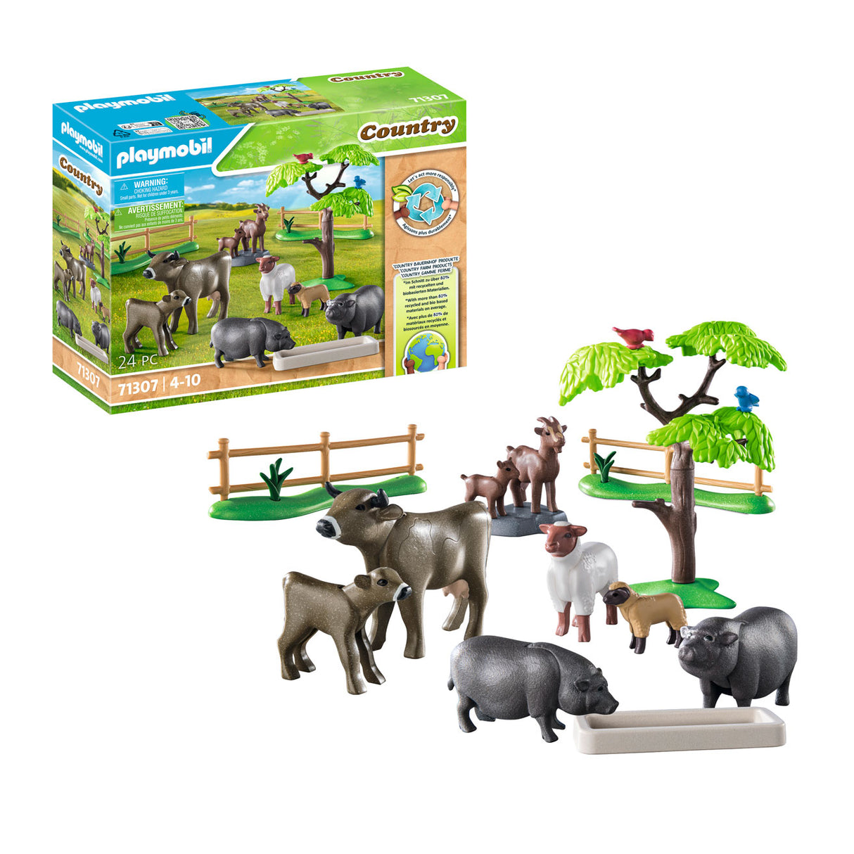 Playmobil Country Aggiunta Animali 71307