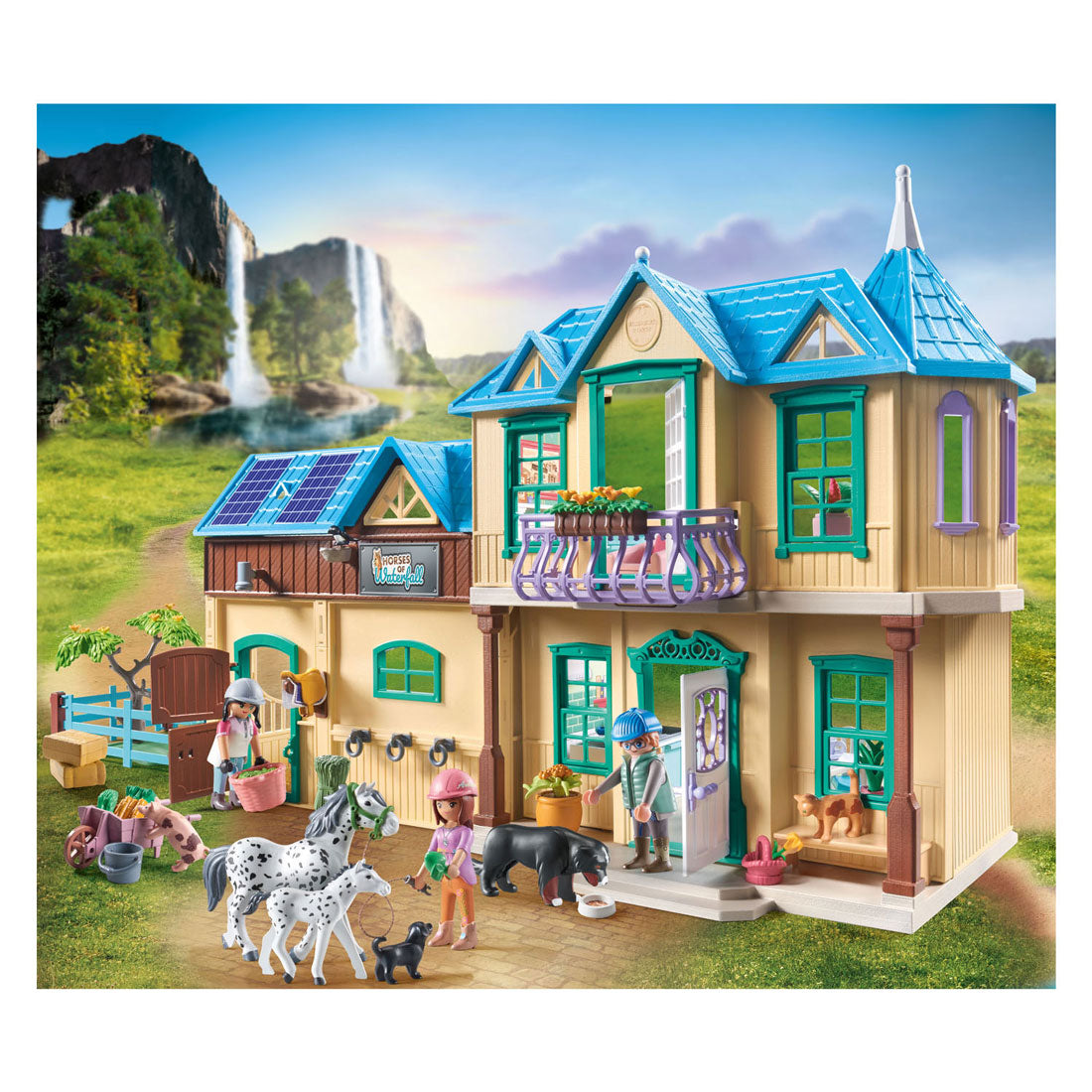 PlayMobil Horses eller Waterfall Waterfall Ranch 71351