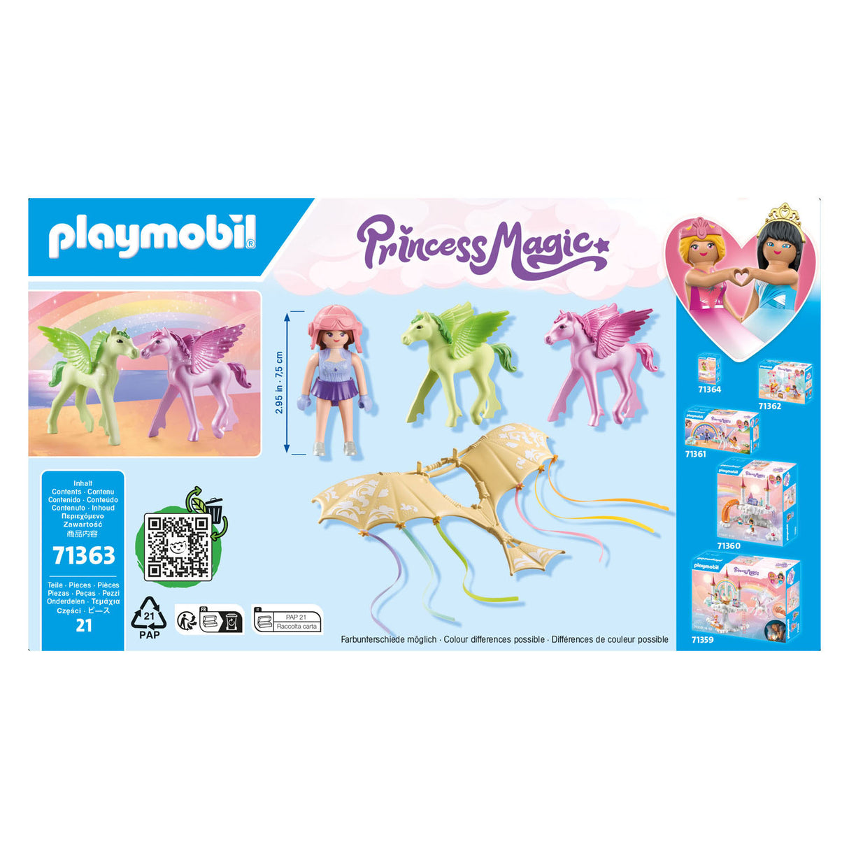 Playmobil prinsesseutflukt med Pegasus-Veulens 71363