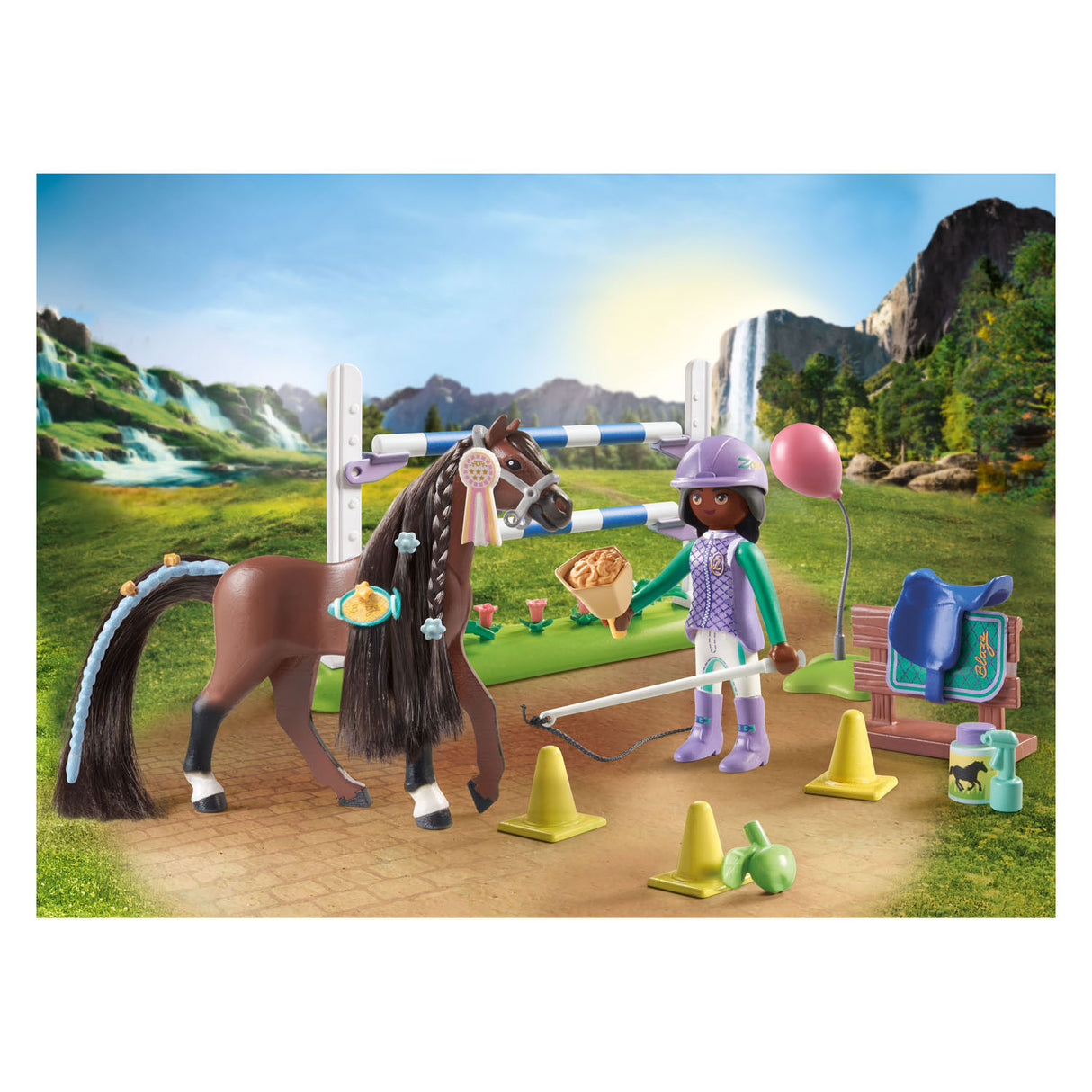 PLAYMOBIL Horses of Waterfall Zoe en Blaze Speelset 71355