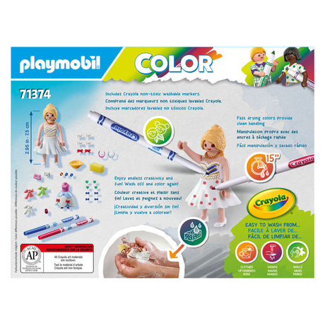 Playmobil color modieuze jurk - 71374