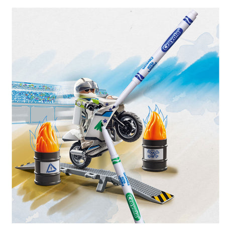 Playmobil color motorcrossmotor - 71377