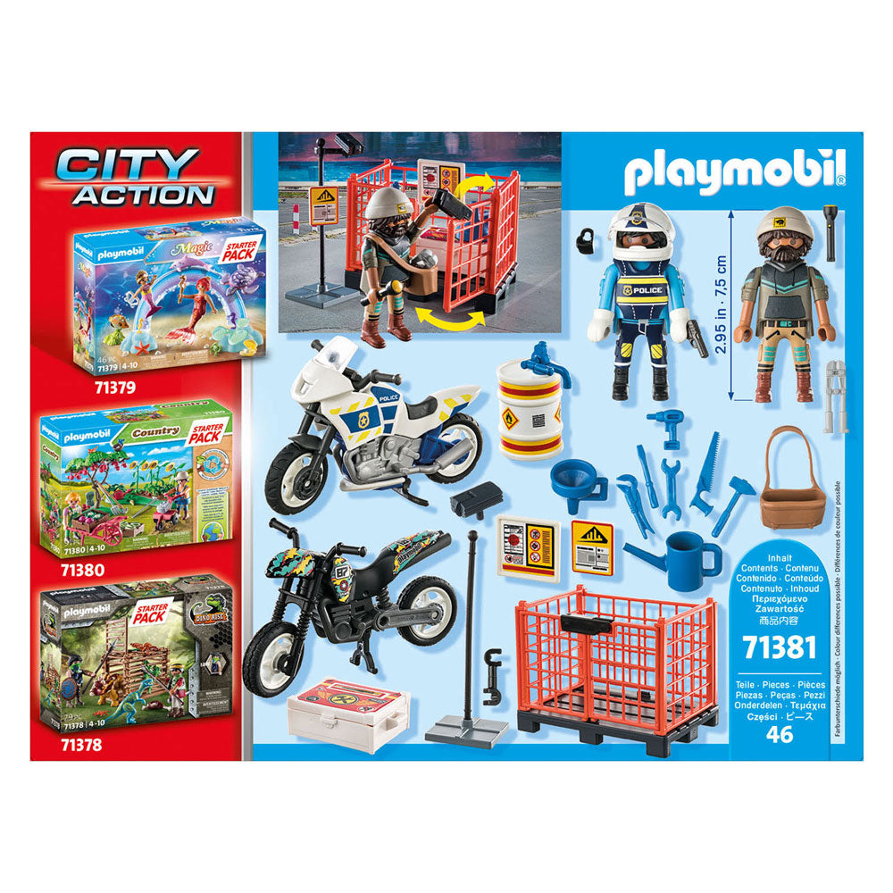 PlayMobil Stad Action Startpack-Police 71381