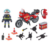 Playmobil action heroes brandweer op de plaats van het ongeval 71466