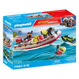 Playmobil Action Heroes Fire Brigade with Waterscooter 71464