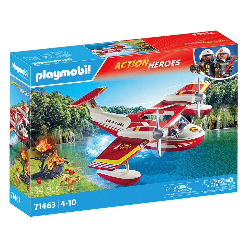 Playmobil Action Heroes Aereo per camino con funzione di estinzione 71463