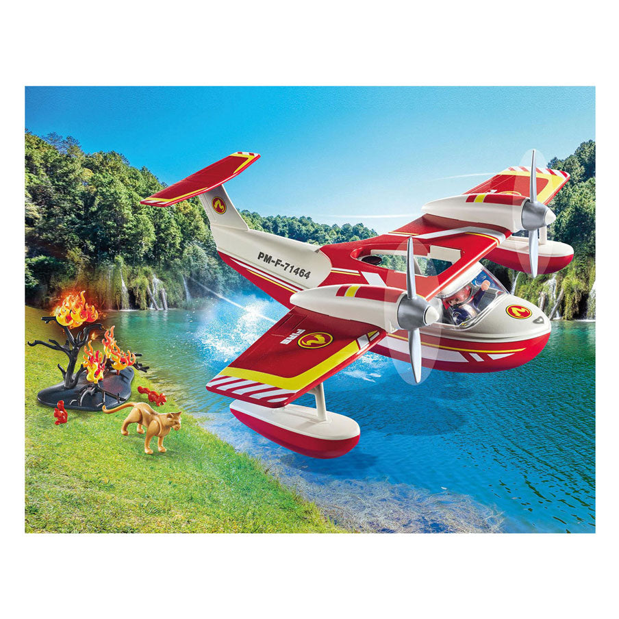 Playmobil Action Heroes Aereo per camino con funzione di estinzione 71463