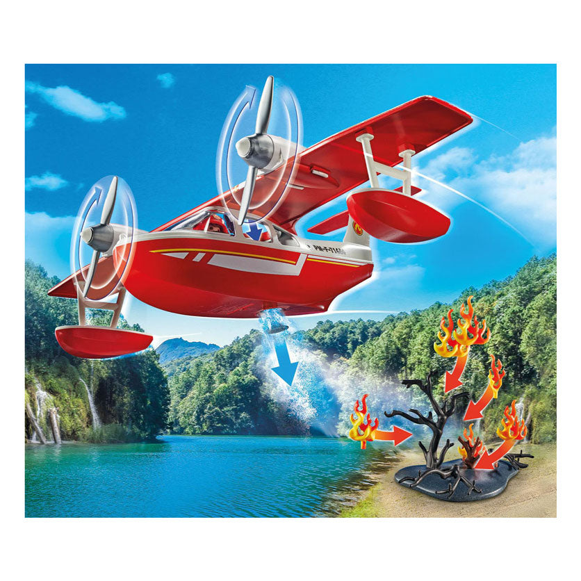 Playmobil Action Heroes Aereo per camino con funzione di estinzione 71463