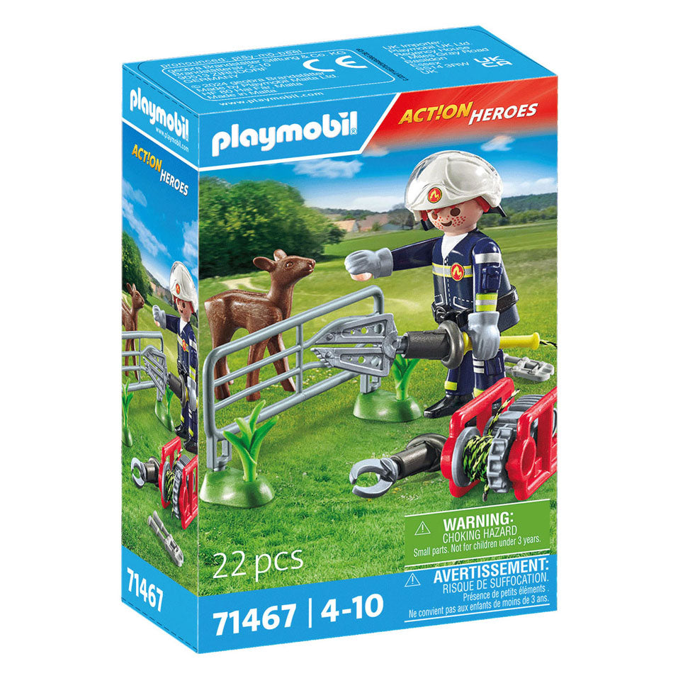 Playmobil action heroes dierenbescherming brandweer 71467