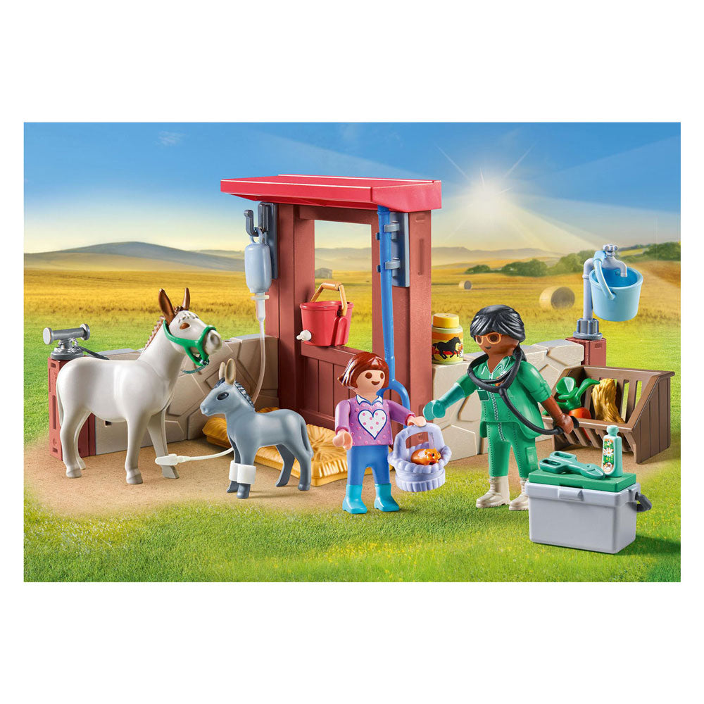 Playmobil Country Farm Vet With the Donkeys 71471