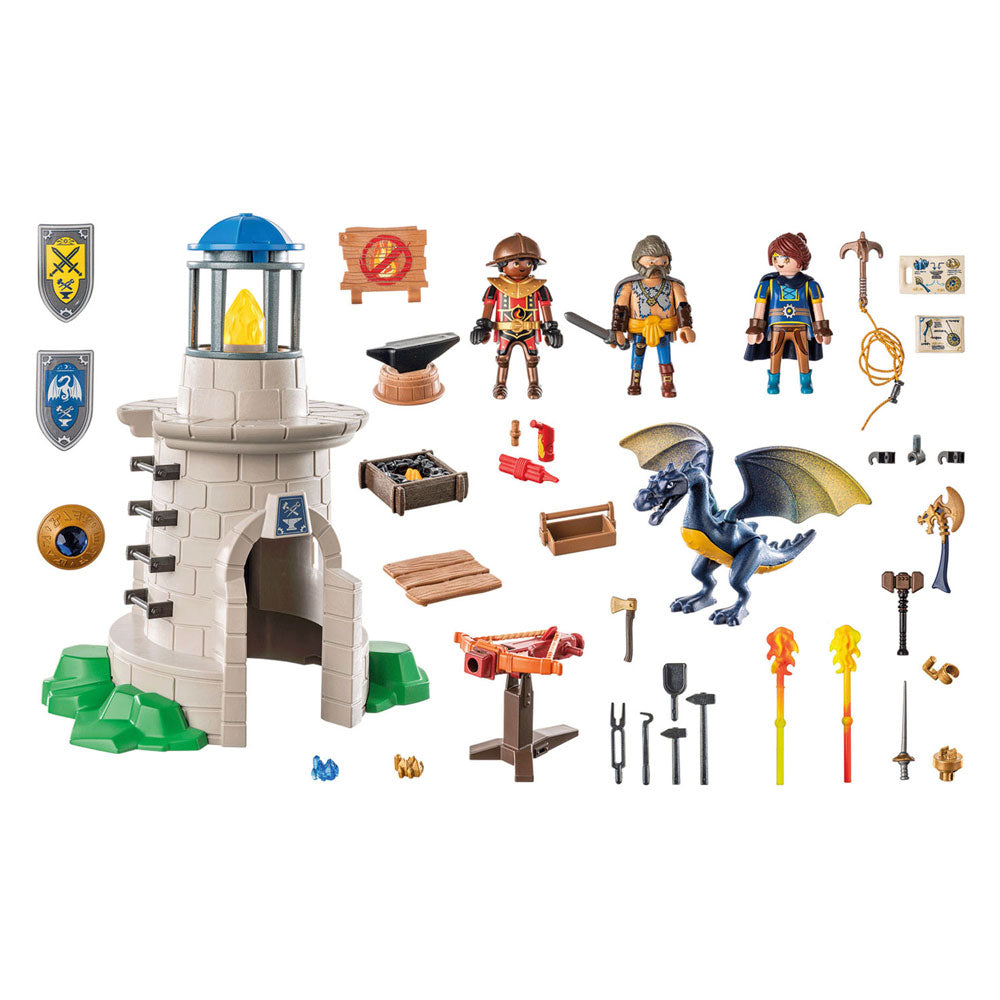 Playmobil Novelmore Ridder Tower avec forgeron et dragon 71483