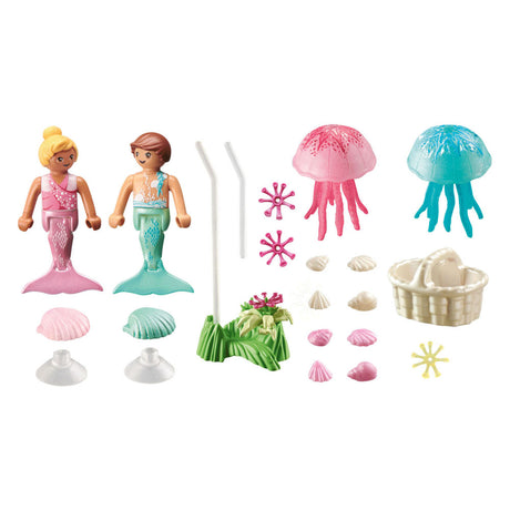Playmobil princess magic zeemeerminkinderen met kwallen