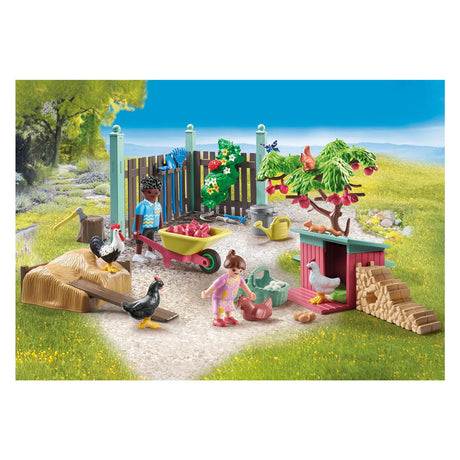 Playmobil my life kleine kippenboerderij in de tuin