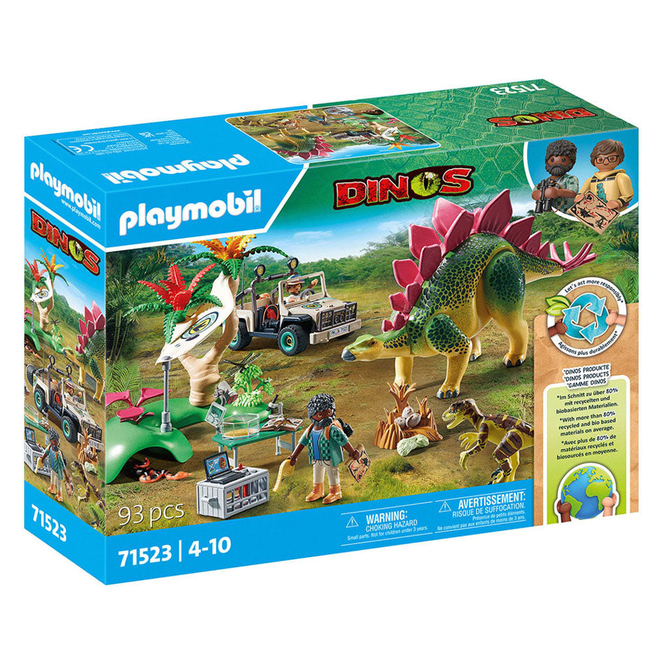 Playmobil Dinos research station with dinosaurs