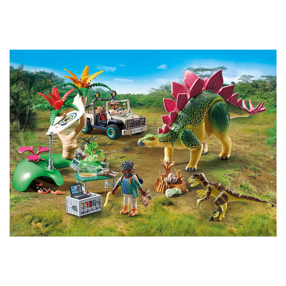 Playmobil Dinos research station with dinosaurs