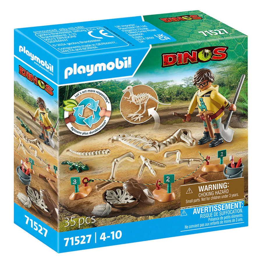 Playmobil Dinos Excavation Area with Dinosaurus Skeleton 71527