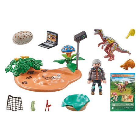 Playmobil dinos stegosaurusnest met eierdief 71526