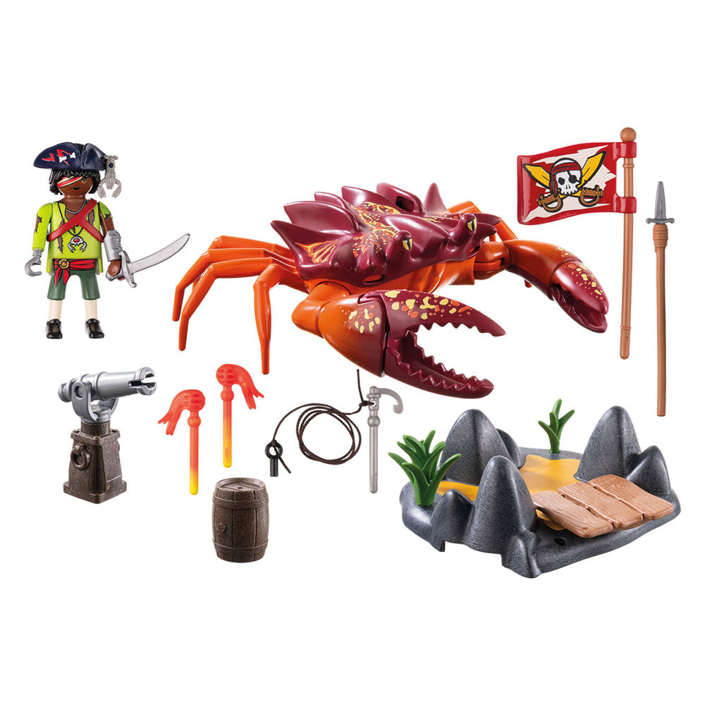 Playmobil Pirates kæmper mod den gigantiske krabbe 71532