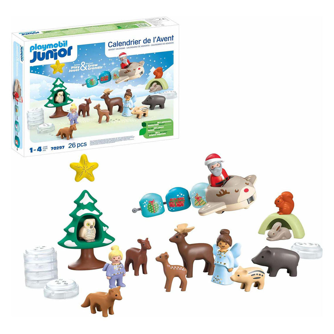 Playmobil Junior Adventskalender weiß Weihnachten 70297