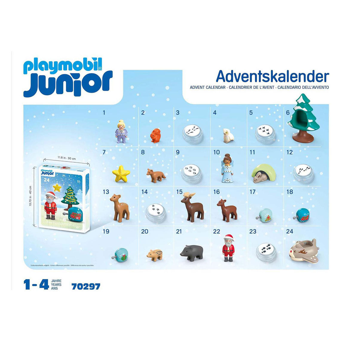 Playmobil Junior Adventskalender weiß Weihnachten 70297