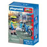 Playmobil action heroes politie fiets patrouille -71732