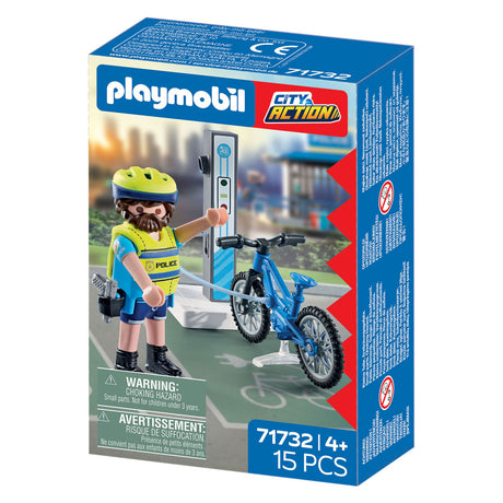 Playmobil action heroes politie fiets patrouille -71732