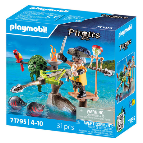 Playmobil pirates piraat met ballista