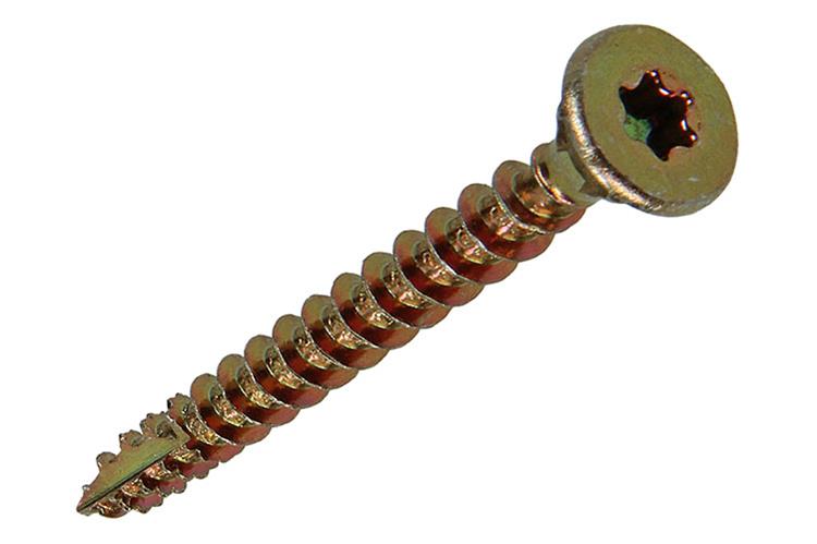 Mack 1018016 - spaanplschr.vzkop-zelfb. geelverz. 35 st 4,5 x 40 mm | 5 stuks