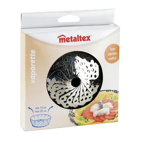 Metaltex groentestomer stoommandje rvs 14-23cm