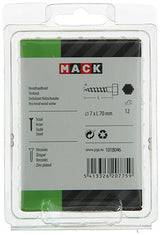 Mack 1018046 - houtdraadbout staal verzinkt 20 st 7 x 70 mm | 5 stuks