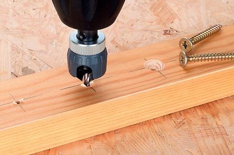 Wolfcraft - verzinkboor dieptestop - ø 4 - 5 mm - voorboor - 2544000