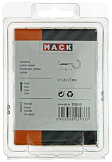 Mack 1018141 - schroefhaak staal verzinkt 15 st 5,0 x 35 mm | 5 stuks