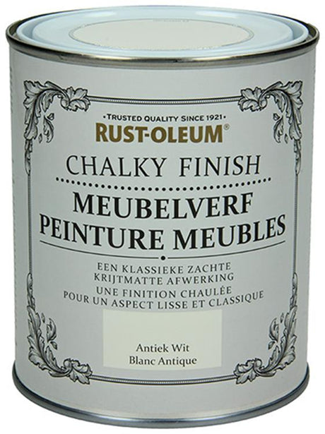 Rust-oleum 1050948 - meubelverf antiek wit 750 ml | 1 stuks