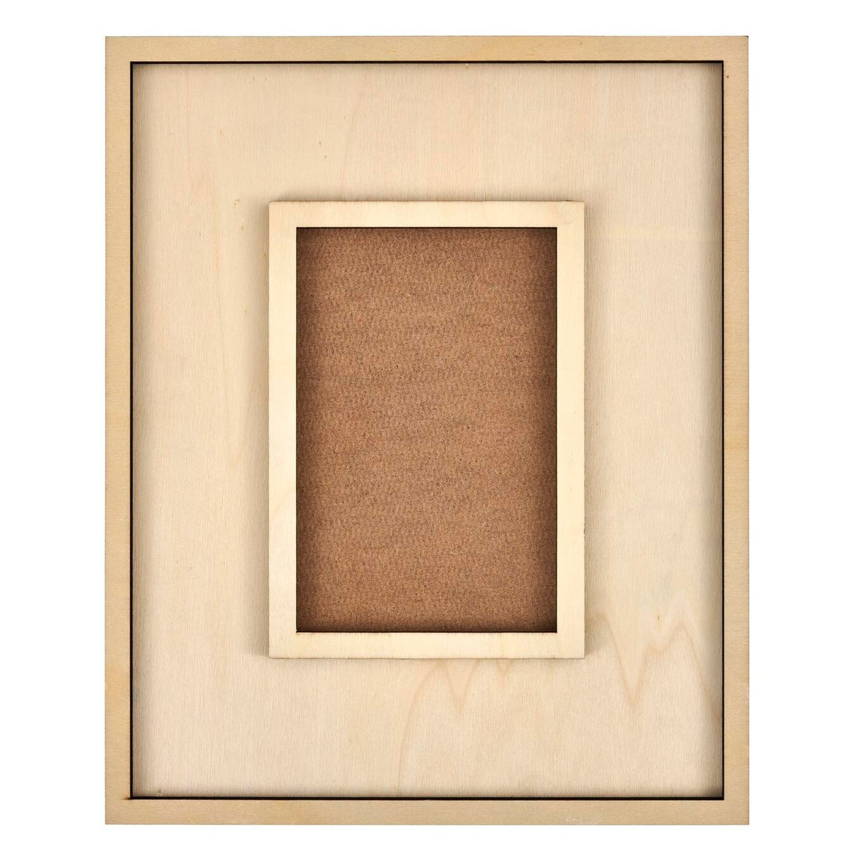 Mod podge • frame with opening plywood
