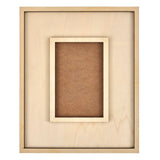 Mod podge • frame with opening plywood