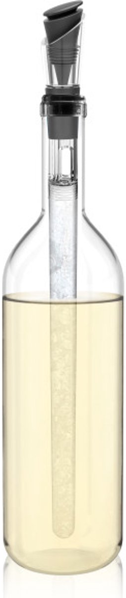 Innovine ™ wine cooling staaf in graphite - met schenktuit en stop