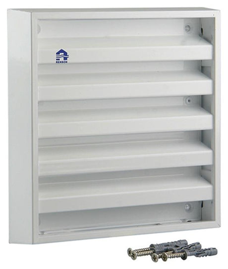 Renson 1006233 - muurrooster opbouw 431 alu ral 9010 165x165mm | 2 stuks