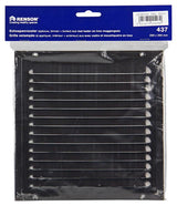 Renson 1006349 - schoepenrooster + kader + mug.opbouw 437 ral8019 200x200mm | 2 stuks
