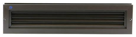 Renson 1006216 - deurrooster 461 alu ral 8019 425x76mm | 2 stuks