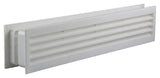 Renson 1006387 - deurrooster 761 pvc ral 9010 450x90mm | 2 stuks