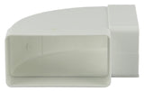 Renson 1006405 - pvc hoekverbinding hor.90° 7016 wit 110x55mm | 3 stuks