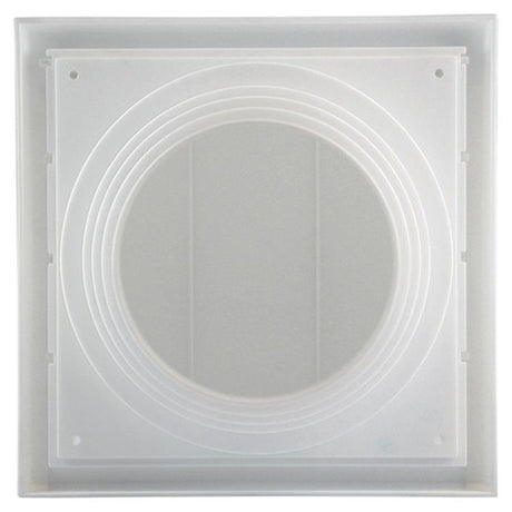 Renson 1006383 - dampkaprooster 1 klep 741 dia pvc ral 9010 ø100-130 | 2 stuks