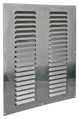 Renson 1006318 - schoepenrooster vlak alu f1 400x400mm | 5 stuks