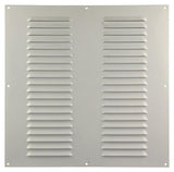 Renson 1006319 - schoepenrooster vlak alu ral 9010 400x400mm | 5 stuks