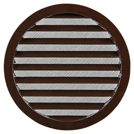 Renson 1006272 - ronde rooster inbouw 434 r alural 8019 ø 200 | 5 stuks