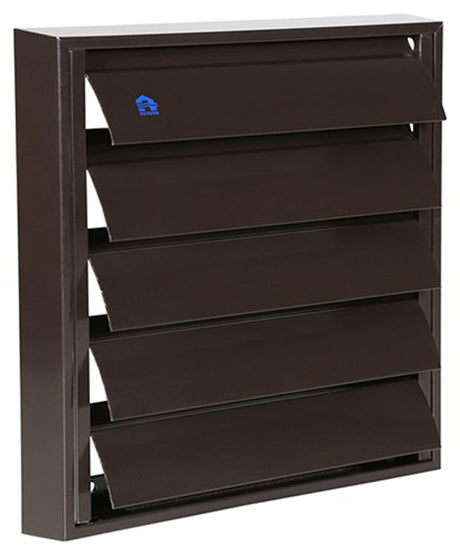 Renson 1014555 - lamellenrooster alu bruin 433 210x210mm | 2 stuks