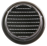 Renson 1008245 - ronde schoepenrooster inb. 435 r ral 8019 ø 100 | 8 stuks